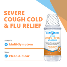 Load image into Gallery viewer, TexaClear Severe Cough Cold and Flu Relief. Multi-symptom daytime relief.