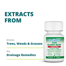 Load image into Gallery viewer, TexaClear® Texas Allergy Relief + Cedar Homeopathic Tablets