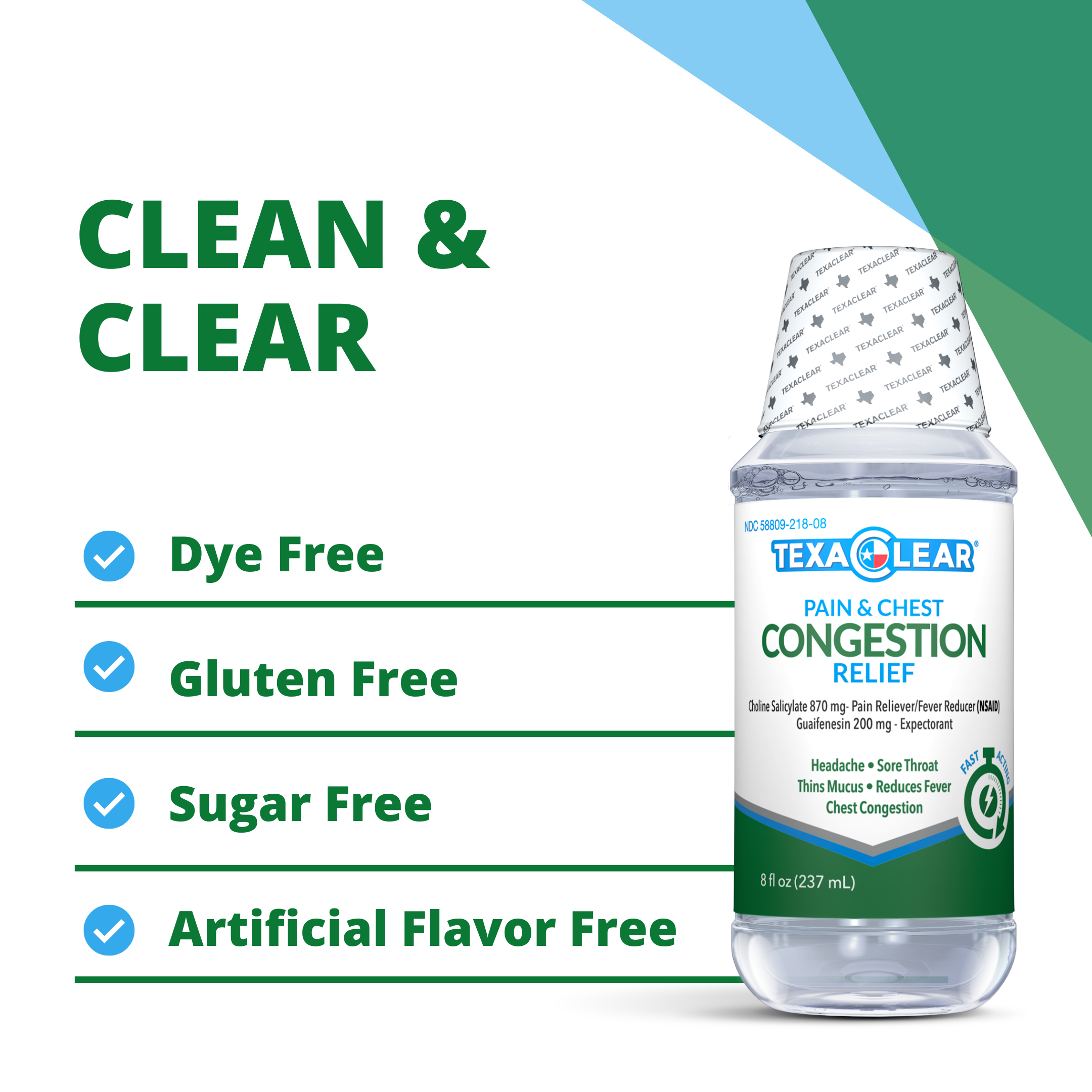 TexaClear® Pain and Chest Congestion Relief