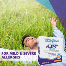 Load image into Gallery viewer, TexaClear® Fast-Acting Allergy Relief Tablets