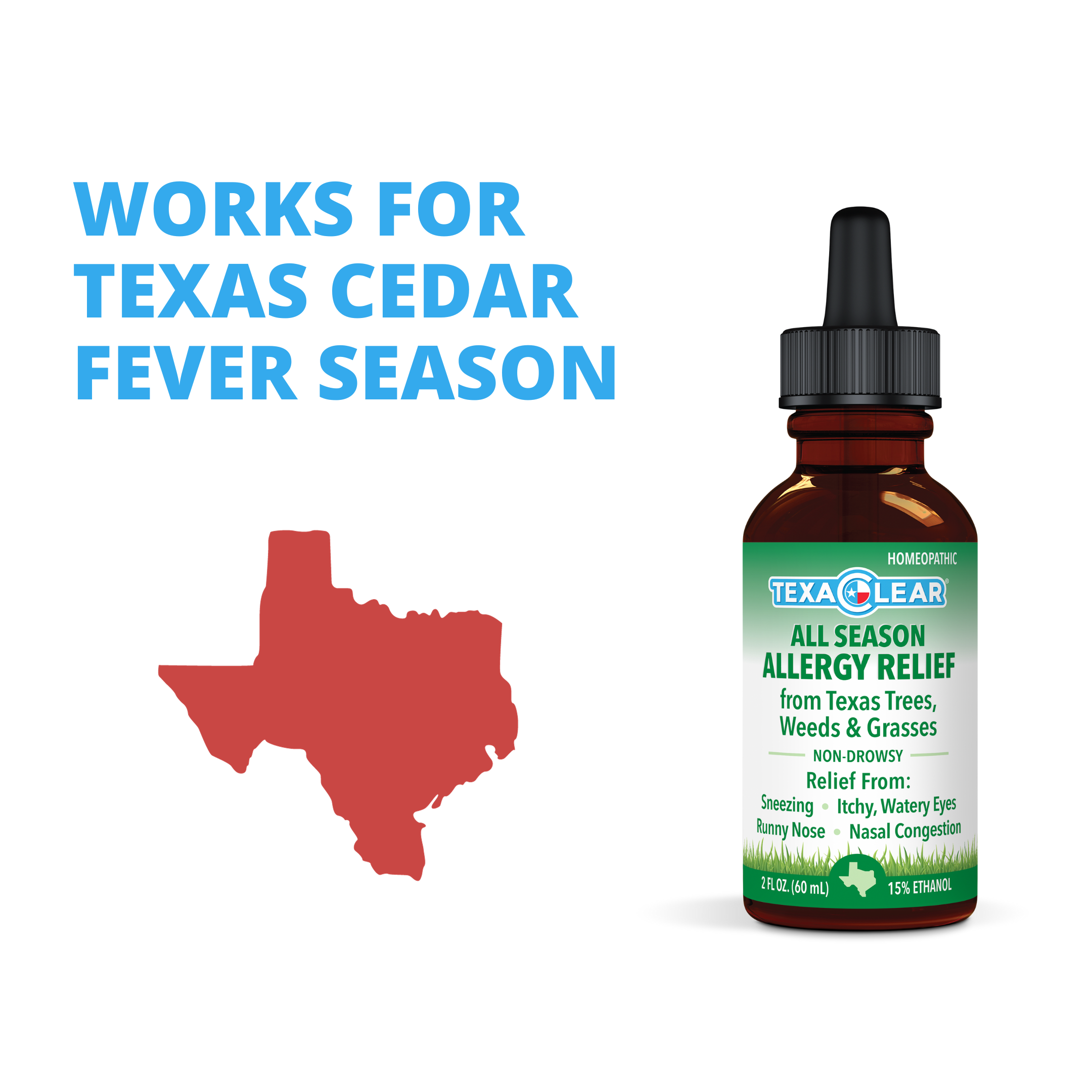 TexaClear® All Season Allergy Relief Drops 2oz