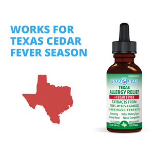 Texas cedar fever allergy relief. Works fast to knock out cedar fever symptoms.
