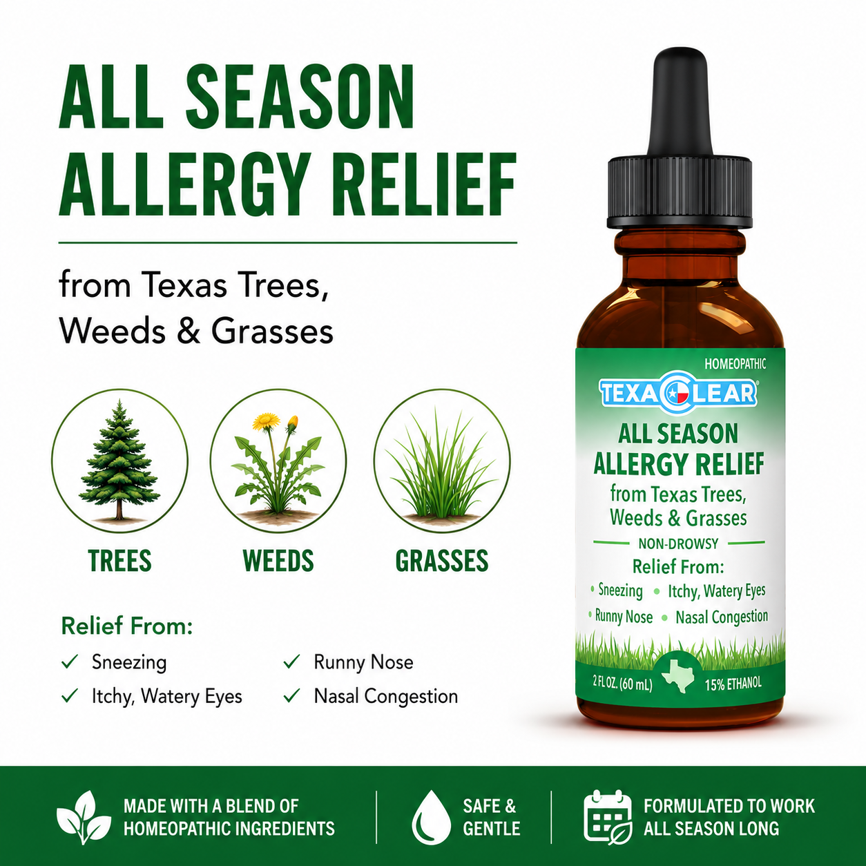 TexaClear All Season Allergy Relief Drops