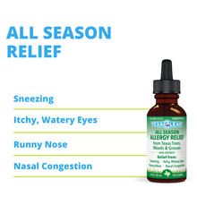 Load image into Gallery viewer, TexaClear® All Season Homeopathic Allergy Drops 1oz