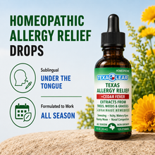 Load image into Gallery viewer, TexaClear® Texas + Cedar Fever Homeopathic Allergy Drops (1oz, 2oz, 4oz)
