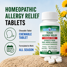 Load image into Gallery viewer, TexaClear® Texas Allergy Relief + Cedar Homeopathic Tablets