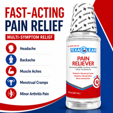 Load image into Gallery viewer, TexaClear Pain Reliever Fast-Acting Liquid
