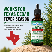 Load image into Gallery viewer, TexaClear Texas Cedar Fever Allergy Relief Drops
