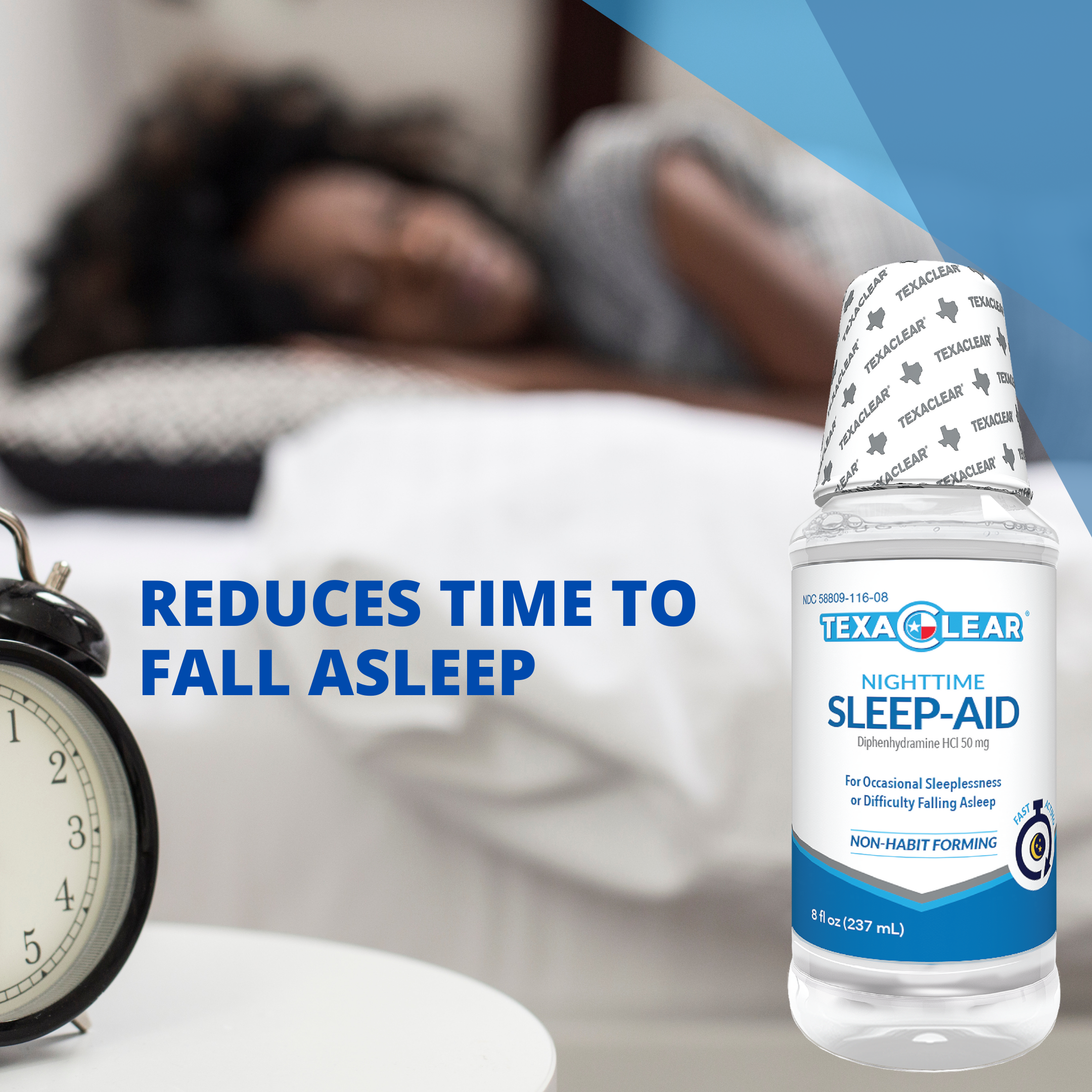TexaClear® Nighttime Sleep-Aid Dye-Free Liquid