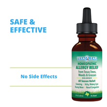 Load image into Gallery viewer, TexaClear Homeopathic Allergy Relief Drops are a safe and effective solution for Texas allergy relief with no side effects.