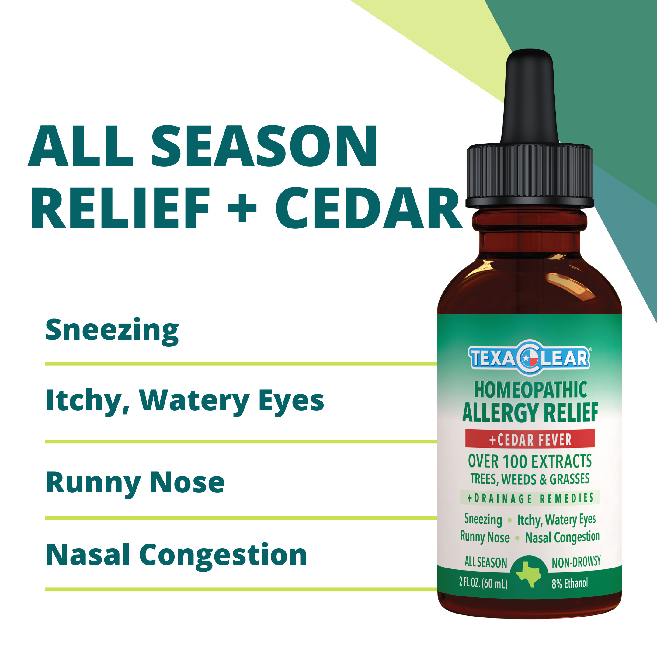 Texas cedar fever relief drops. Made for Texas allergy relief. Non-drowsy allergy relief formula. Bundle and save.