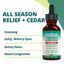 Load image into Gallery viewer, Texas cedar fever relief drops. Made for Texas allergy relief. Non-drowsy allergy relief formula. Bundle and save.