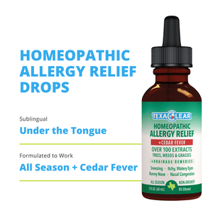TexaClear® All Season + Cedar Homeopathic Allergy Drops