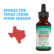 Load image into Gallery viewer, TexaClear® All Season + Cedar Homeopathic Allergy Drops